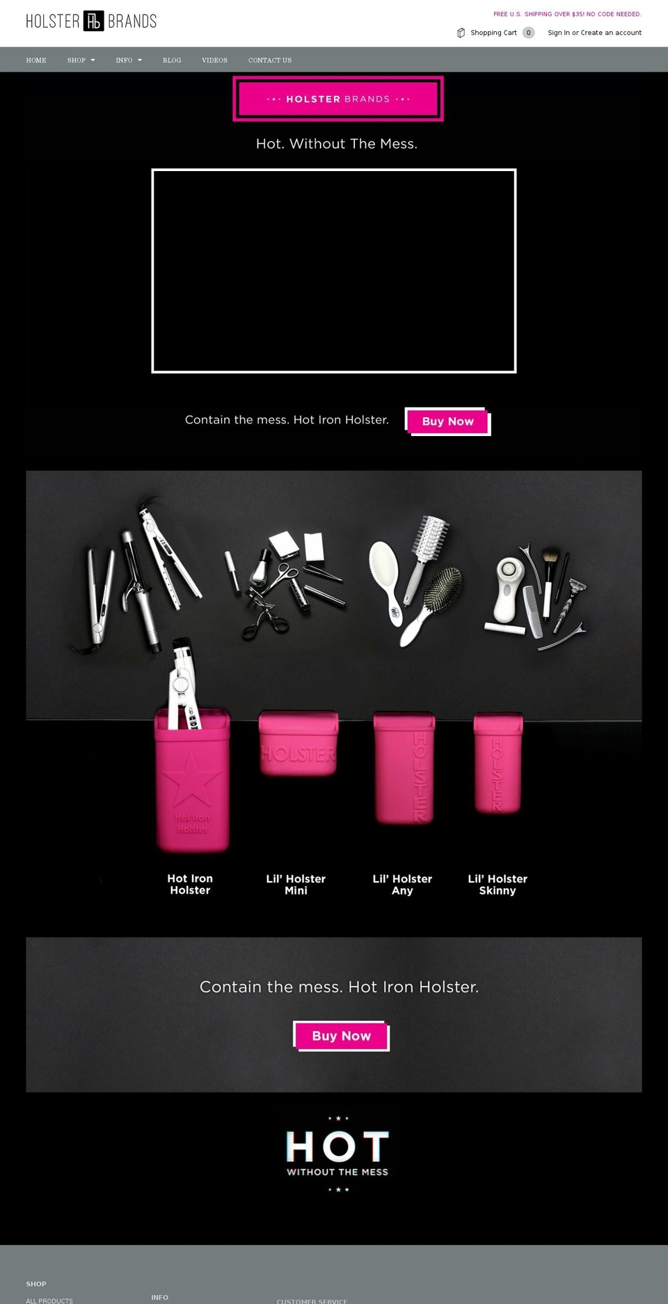 hotwithoutthemess.com — Shopify storefront screenshot