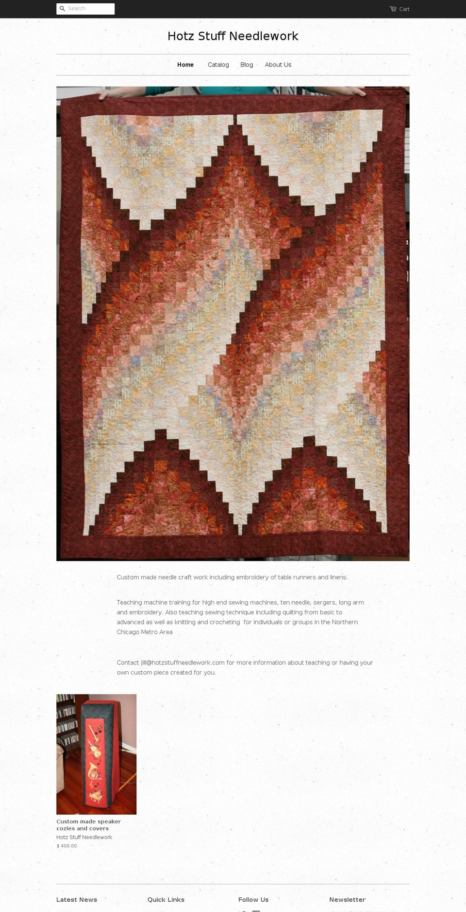 hotzstuffneedlework.com — Shopify storefront screenshot