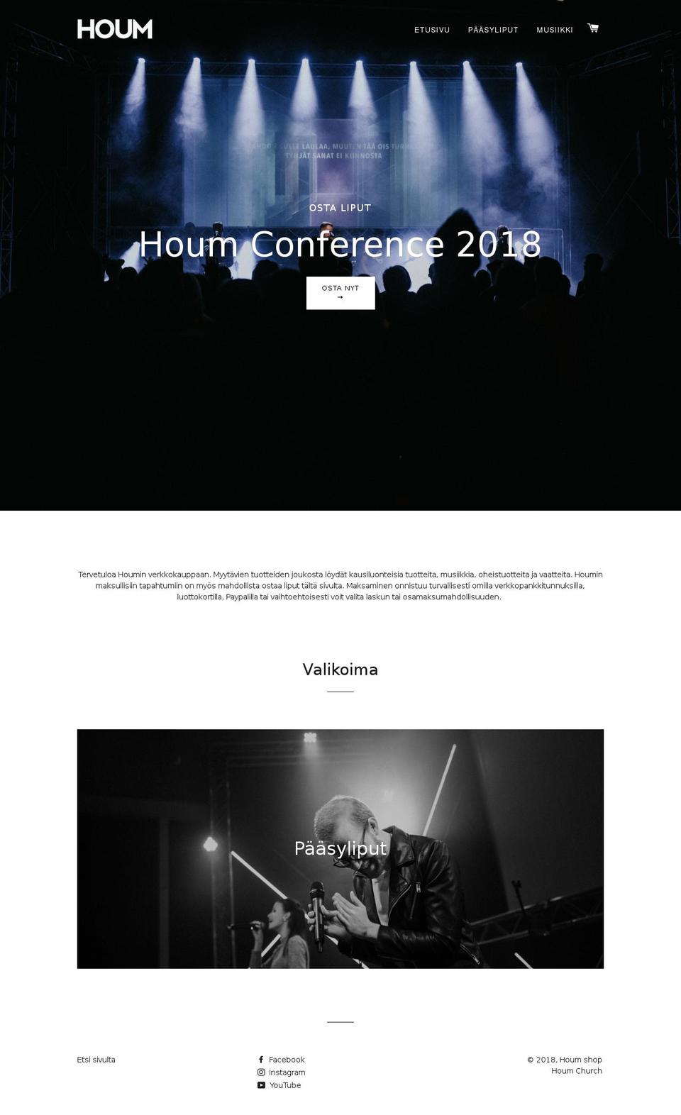 houmshop.fi shopify website screenshot