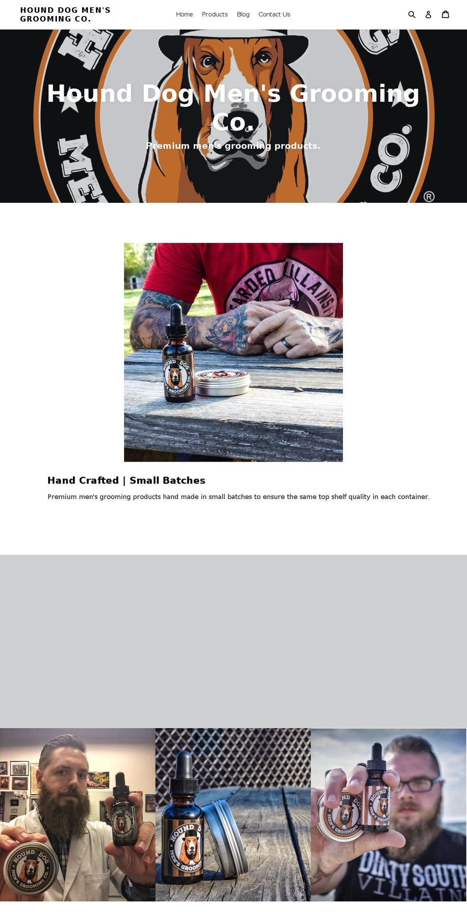 hounddogmensgroomingcompany.com — Shopify storefront screenshot
