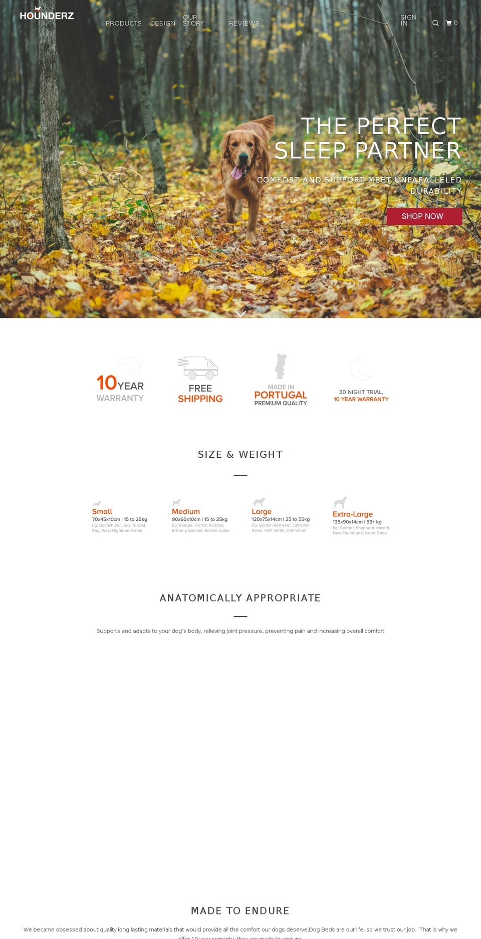 hounderz.com — Shopify storefront screenshot