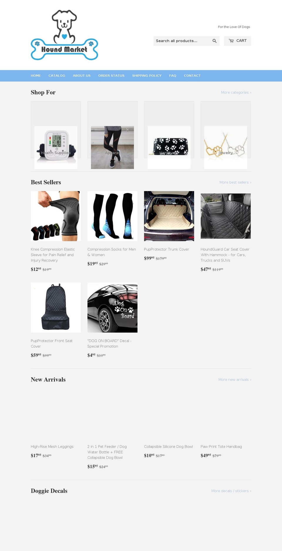 houndmarket.com — Shopify storefront screenshot