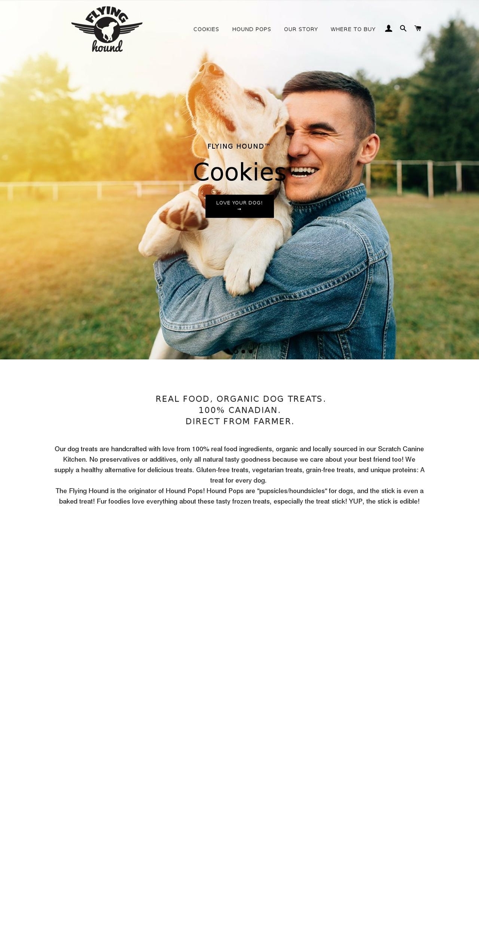 houndpops.com — Shopify storefront screenshot