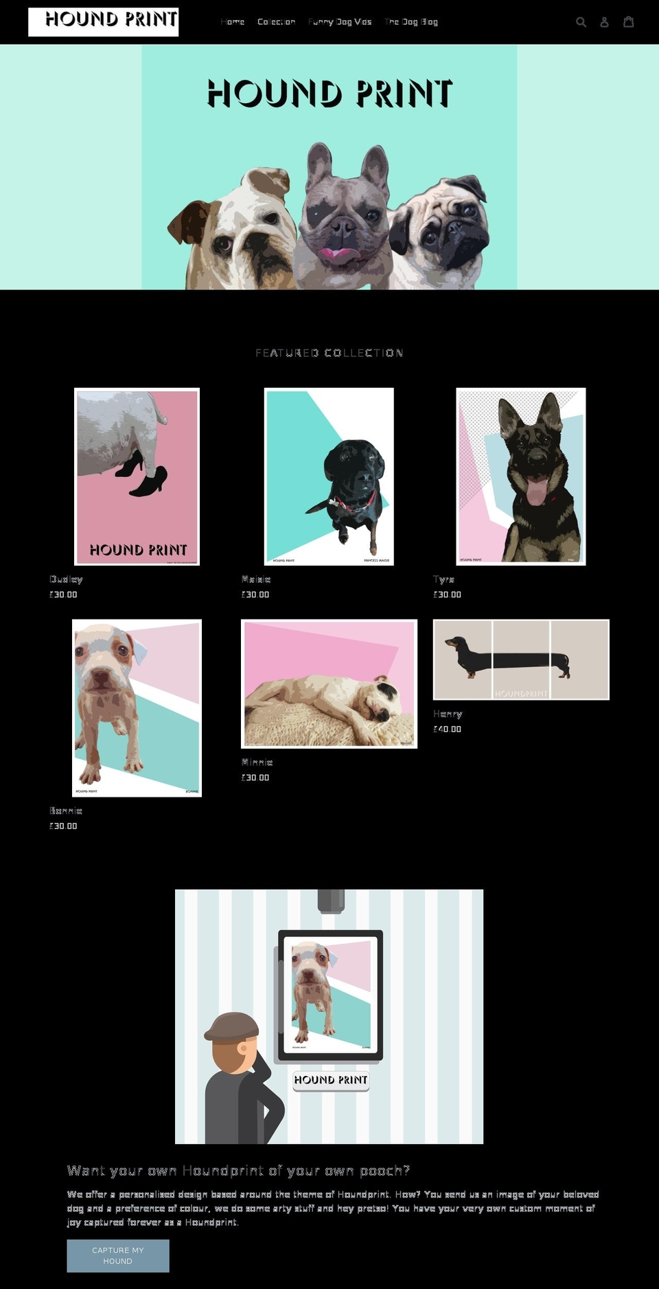 houndprint.com — Shopify storefront screenshot