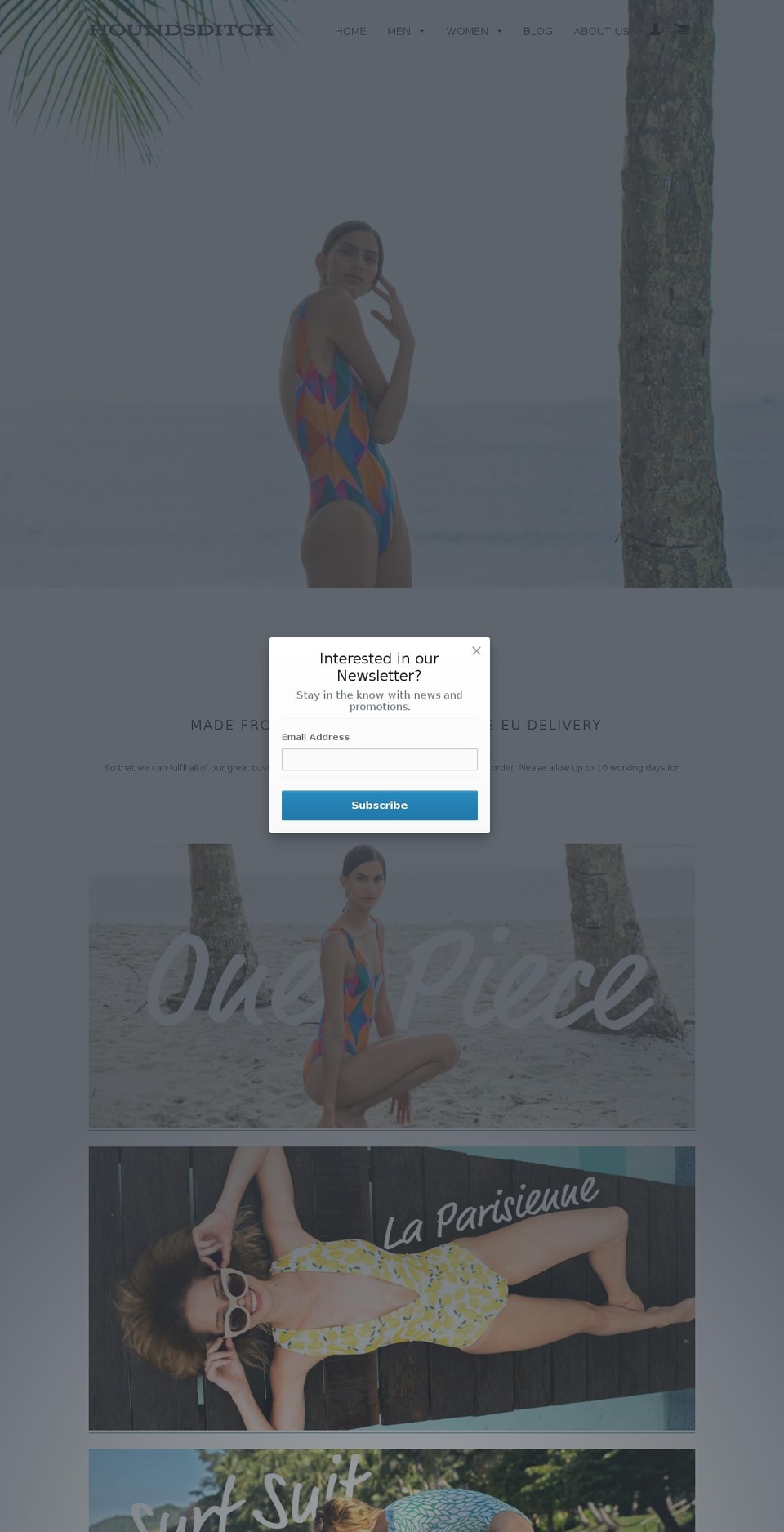 houndsditch.com shopify website screenshot