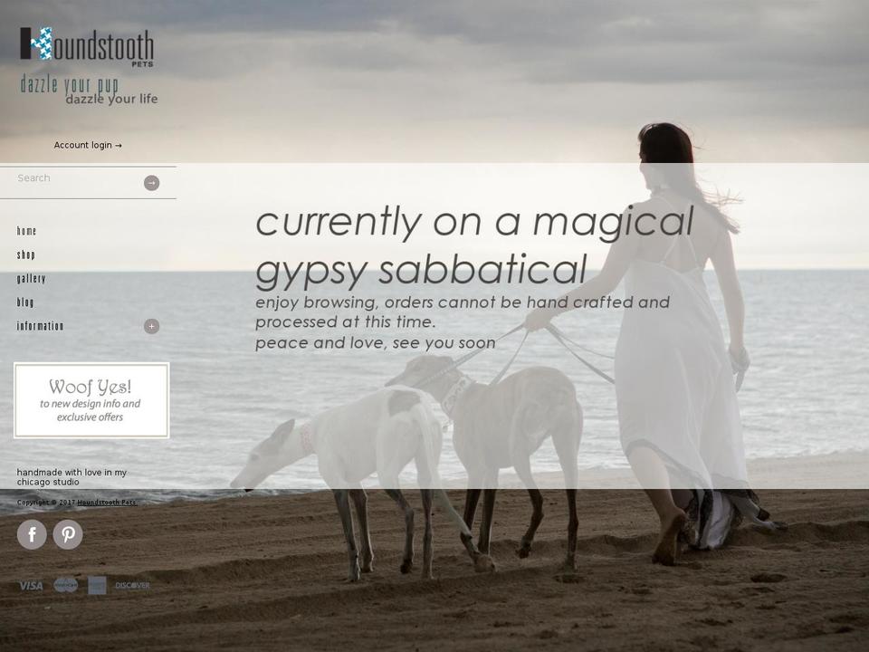 houndstooth-pets.com shopify website screenshot
