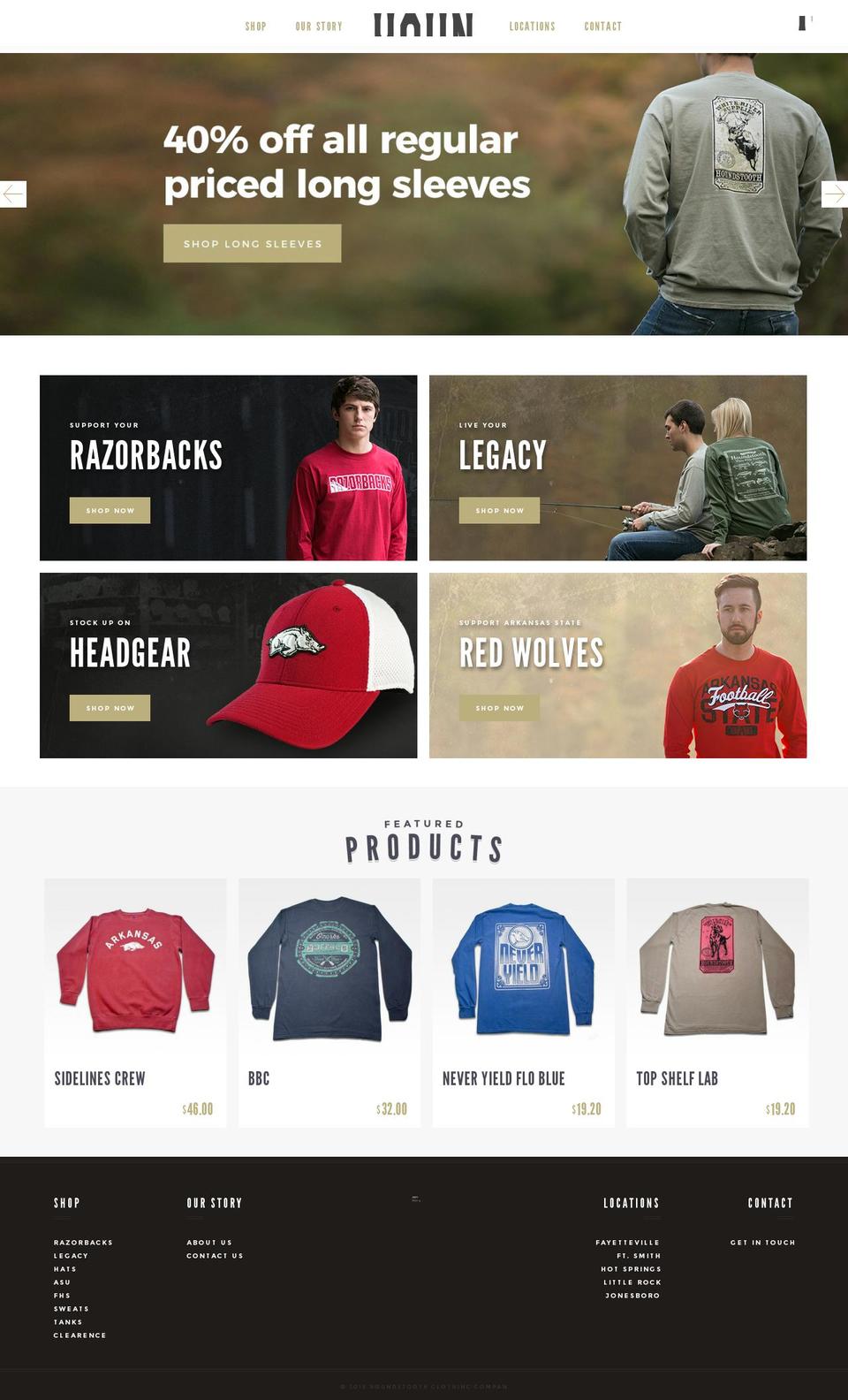 houndstooth.com shopify website screenshot
