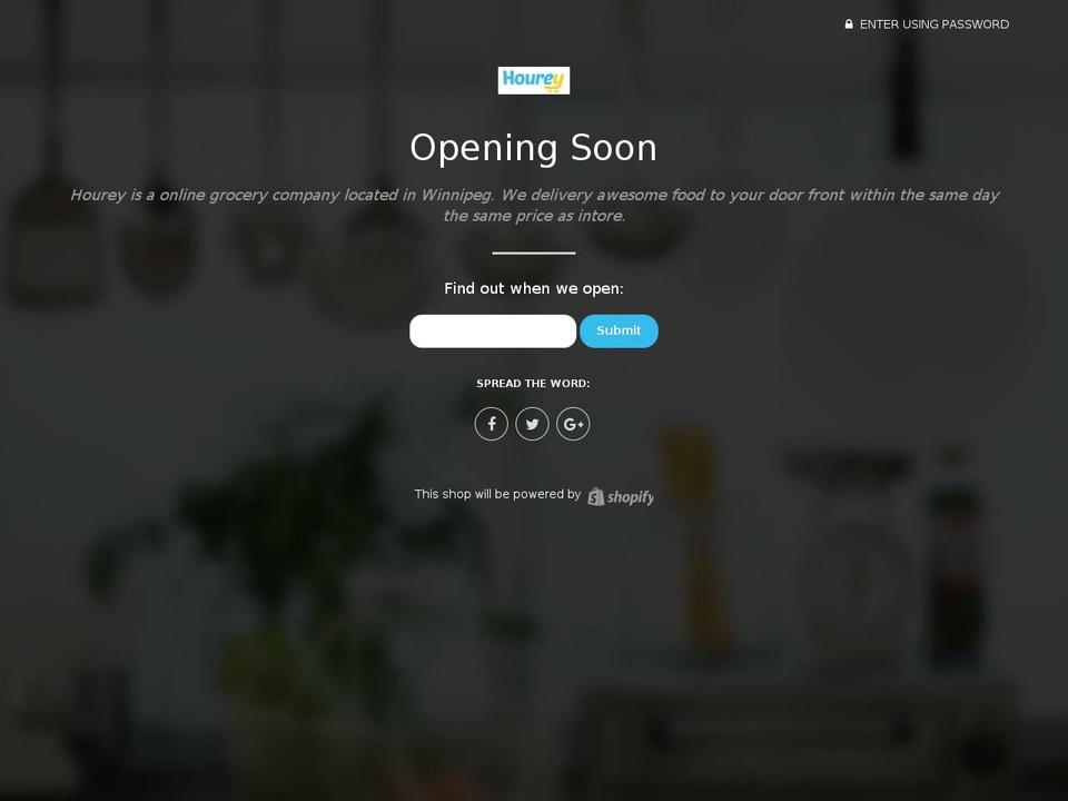 hourey.com shopify website screenshot