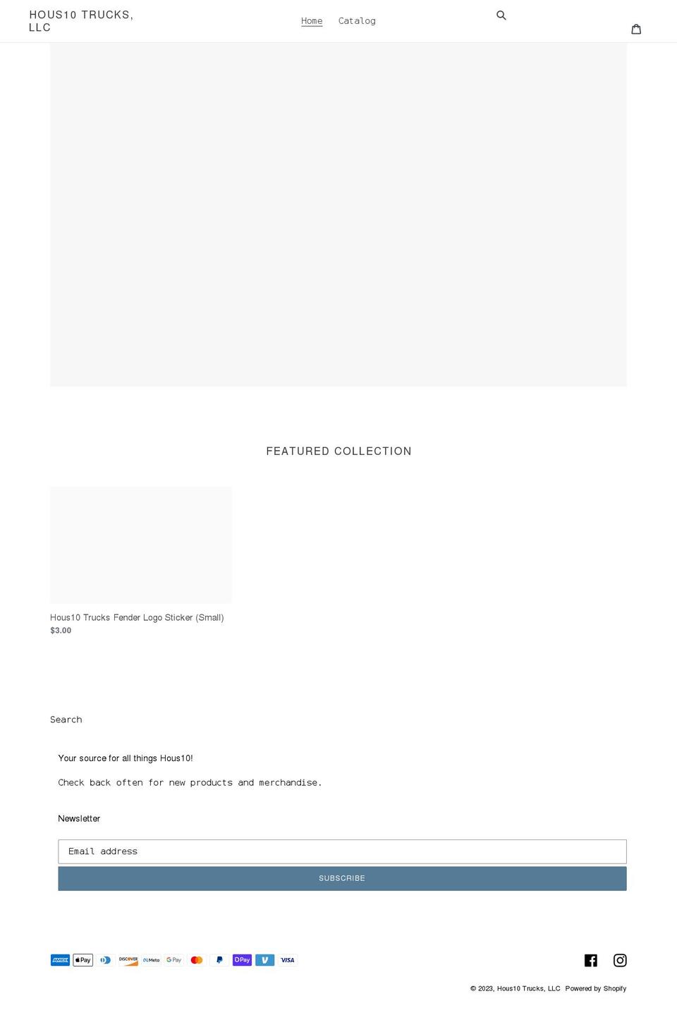 hous10trucks.com shopify website screenshot