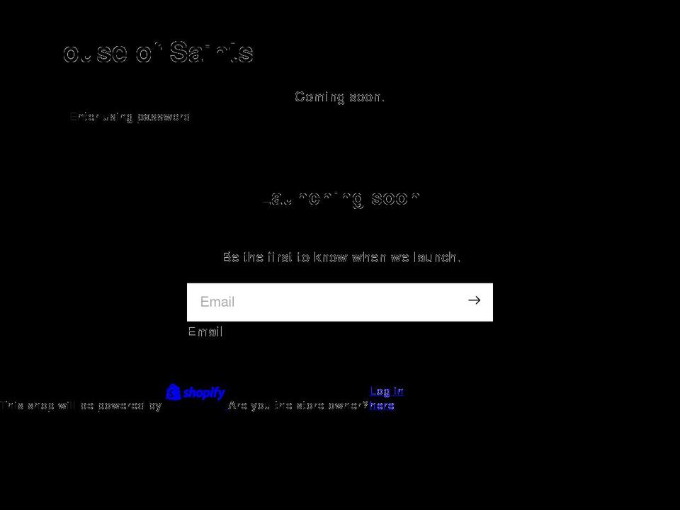 house-of-saints.com shopify website screenshot