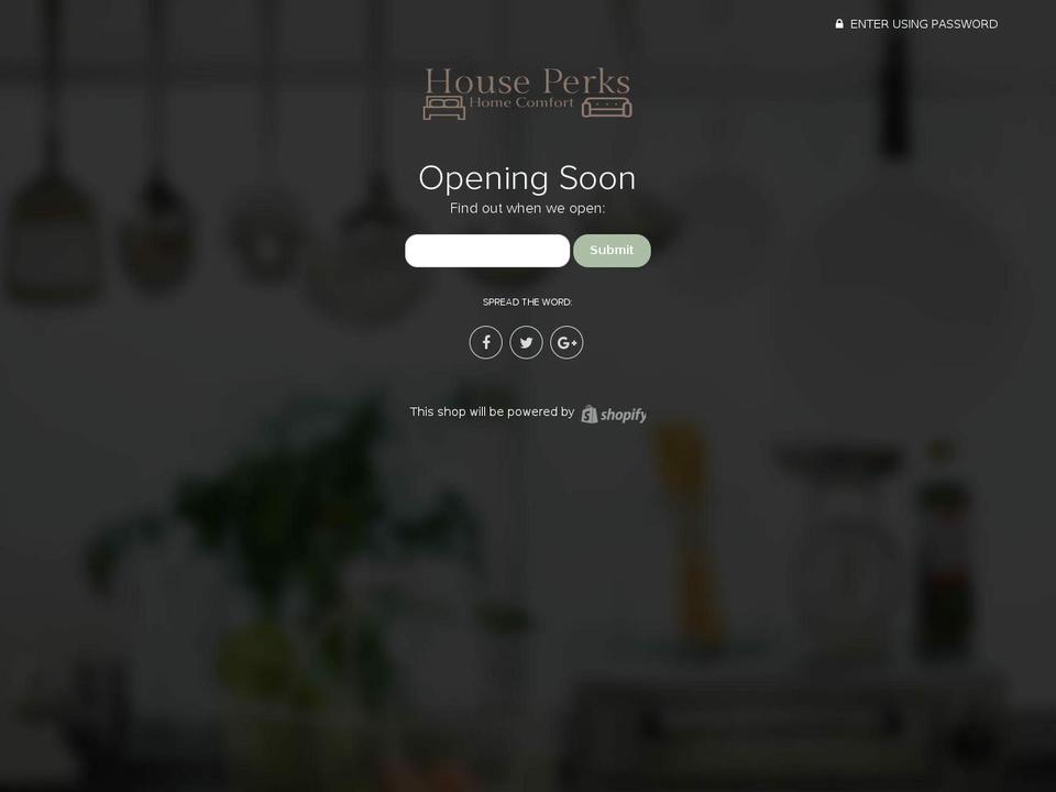 house-perks.com shopify website screenshot