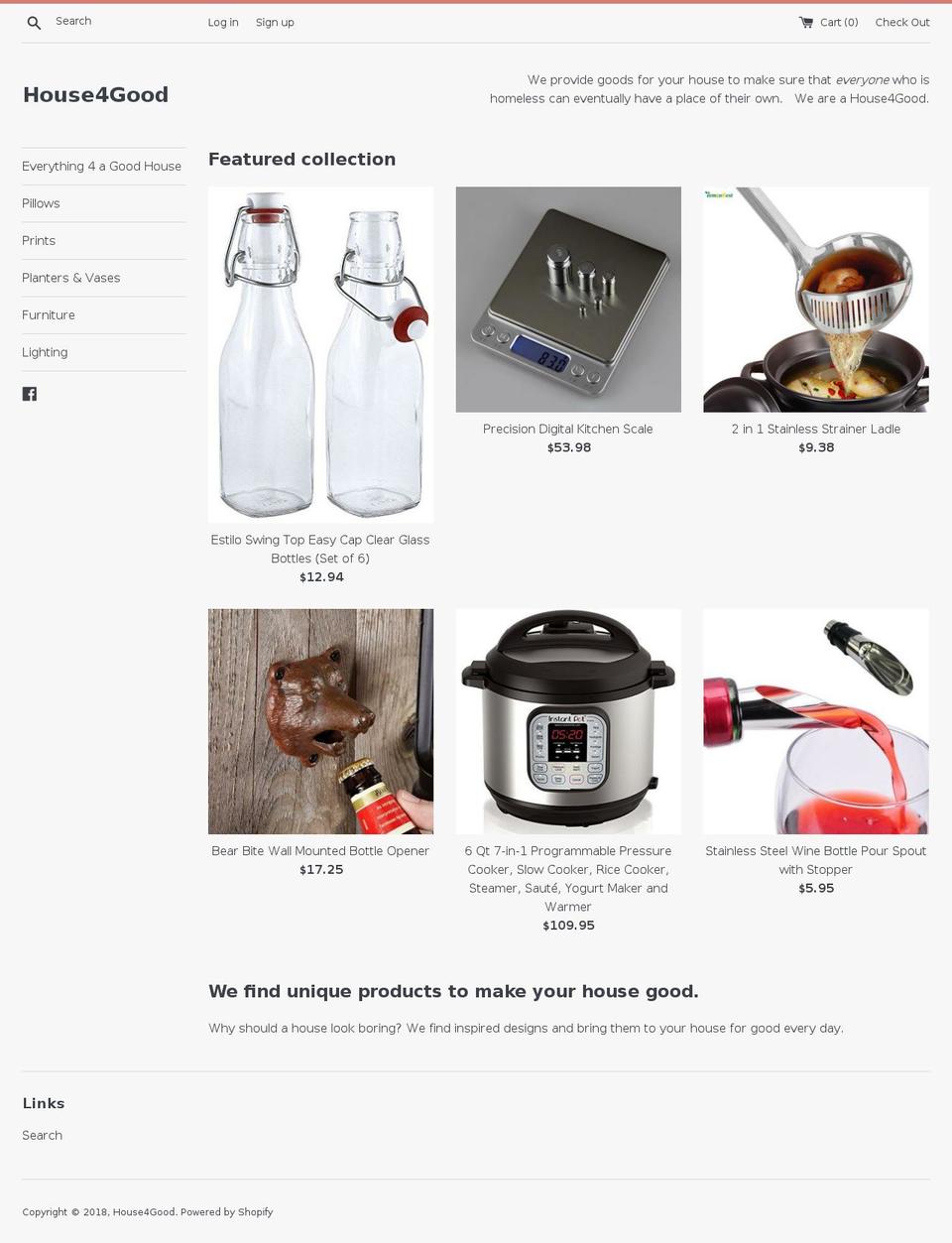 house4good.com — Shopify storefront screenshot