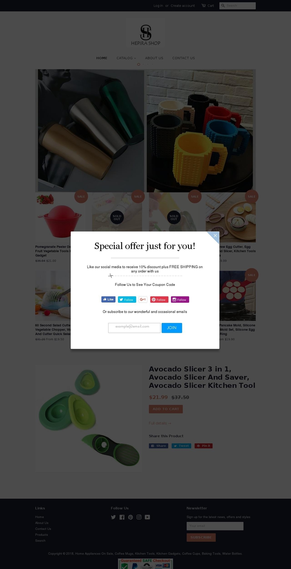 houseappliancesstore.com — Shopify storefront screenshot