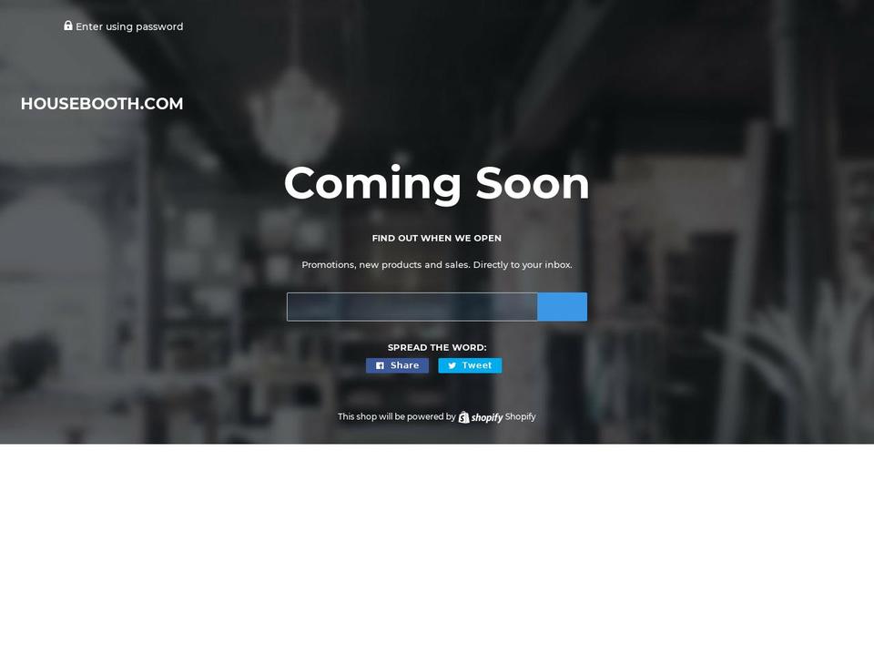 housebooth.com — Shopify storefront screenshot