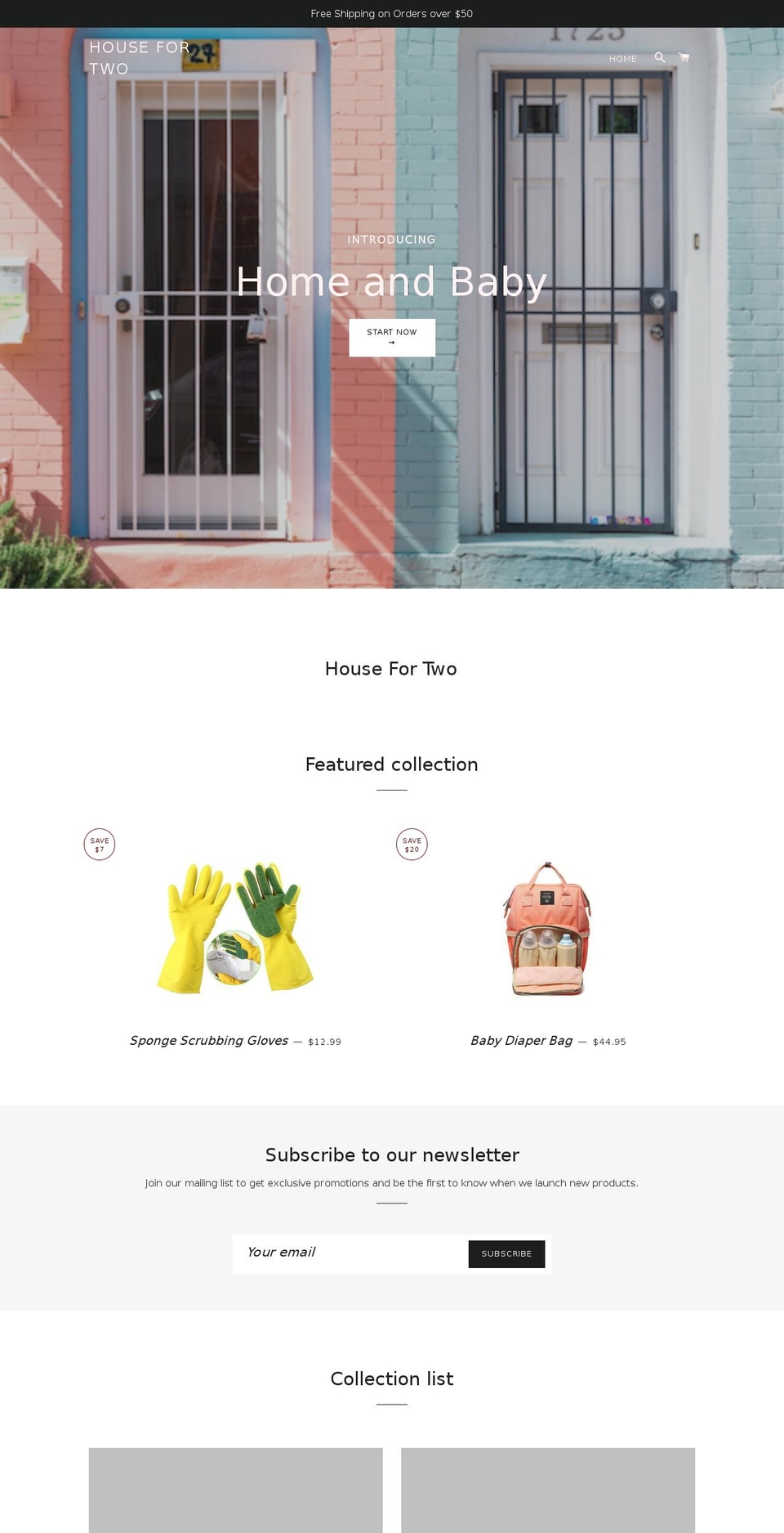 housefortwo.com — Shopify storefront screenshot