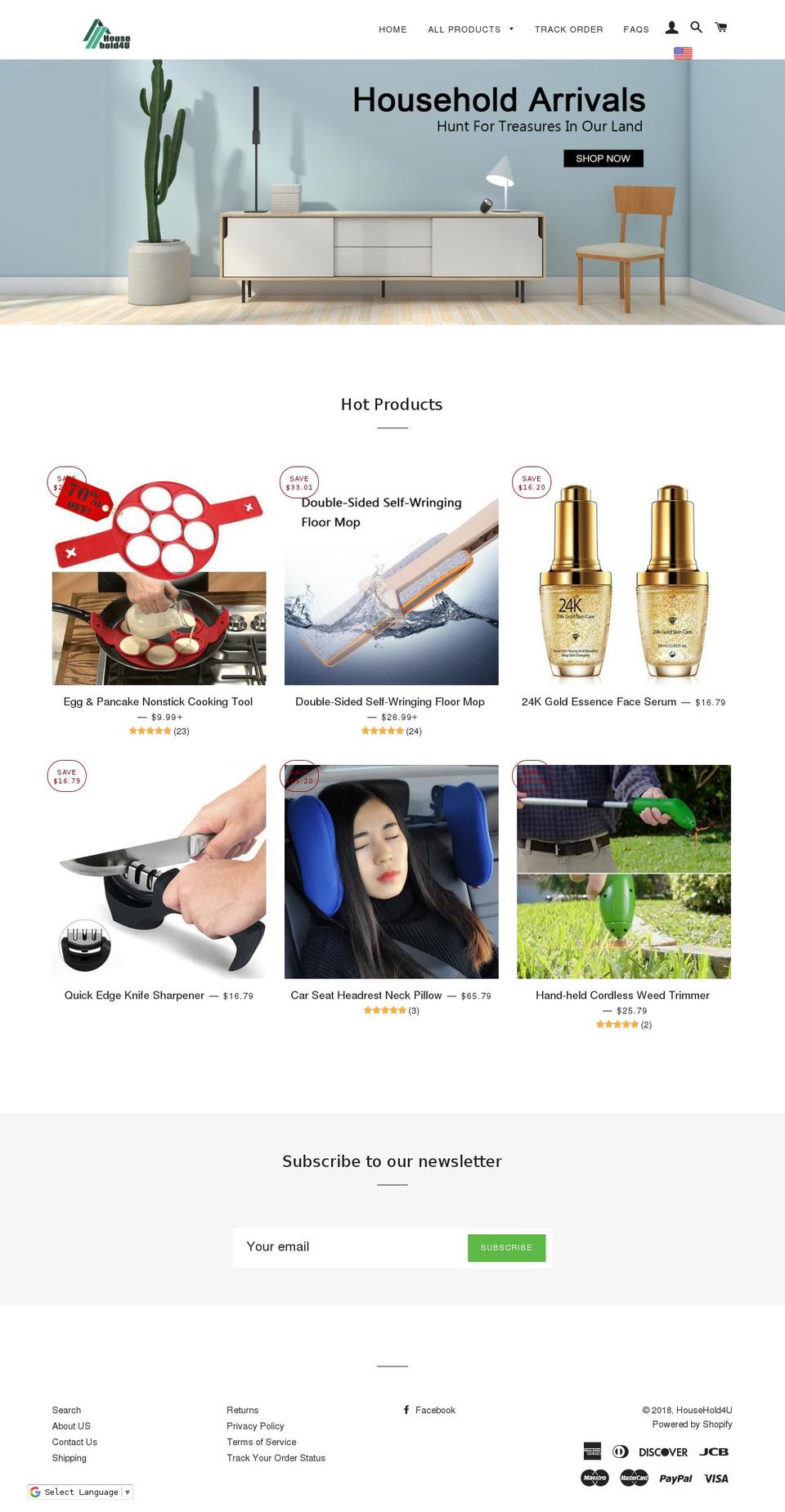 household4u.com — Shopify storefront screenshot