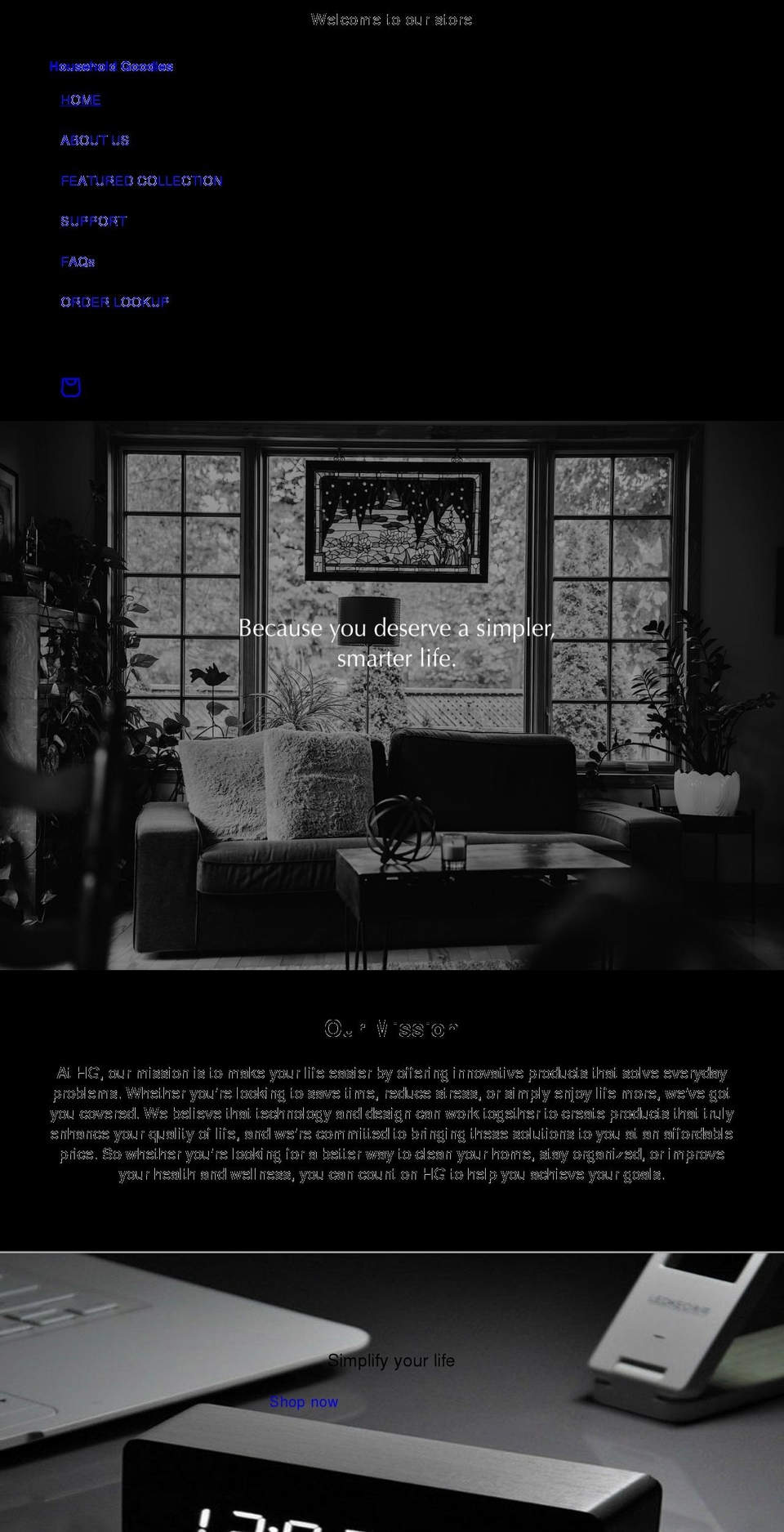 householdgoodies.com shopify website screenshot