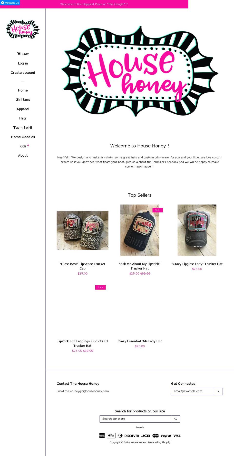 househoney.com shopify website screenshot