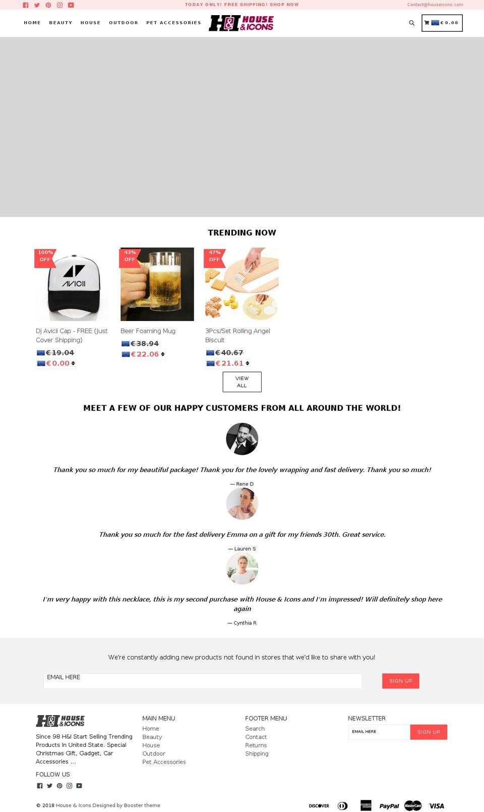 houseicons.com — Shopify storefront screenshot
