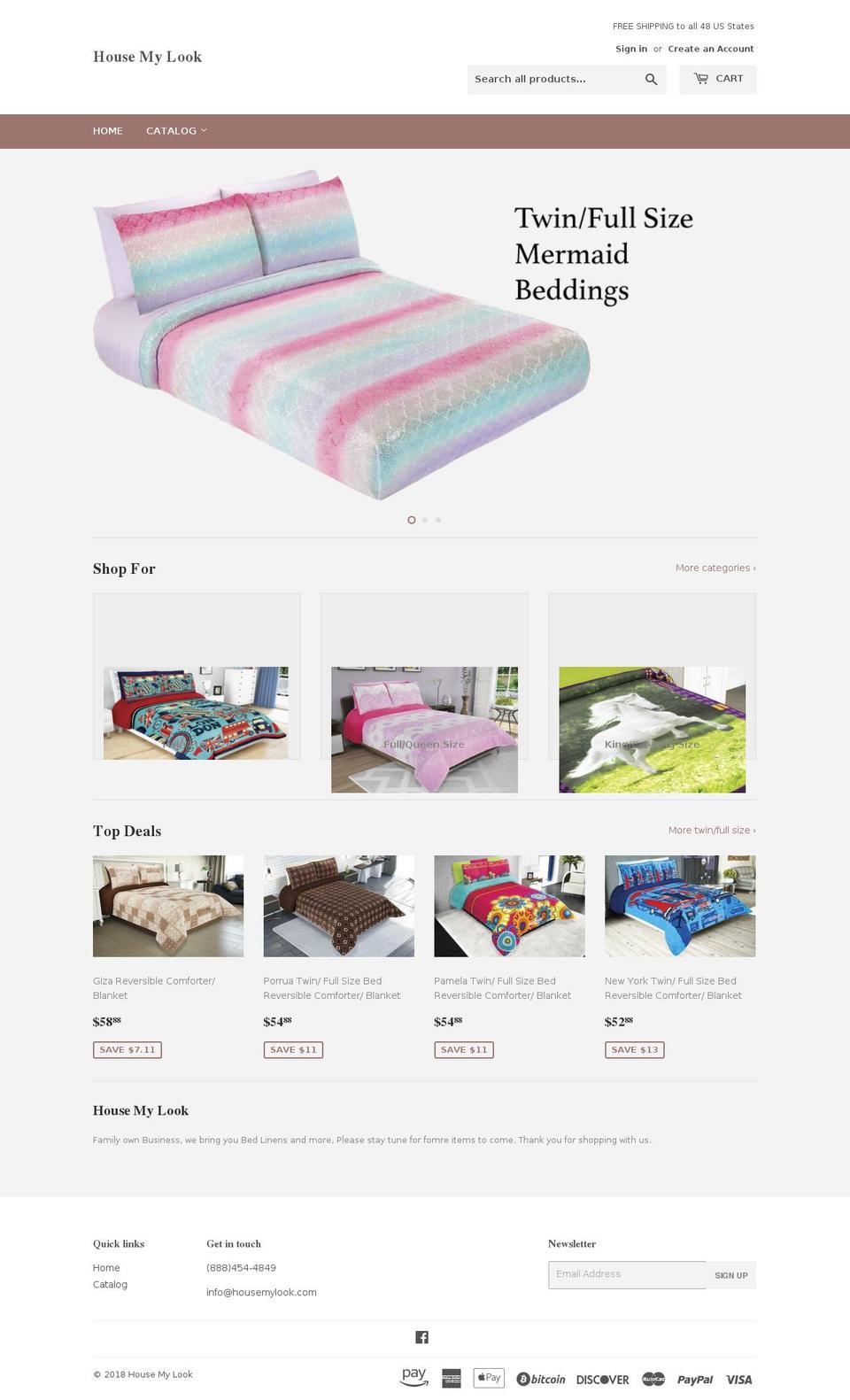 housemylook.com — Shopify storefront screenshot