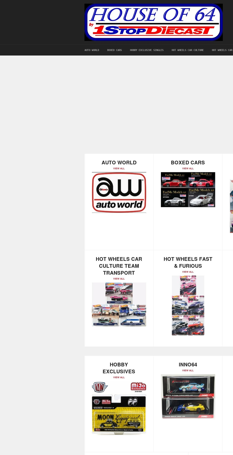 houseof64.com shopify website screenshot