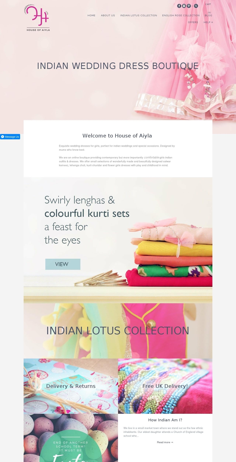 houseofaiyla.com shopify website screenshot