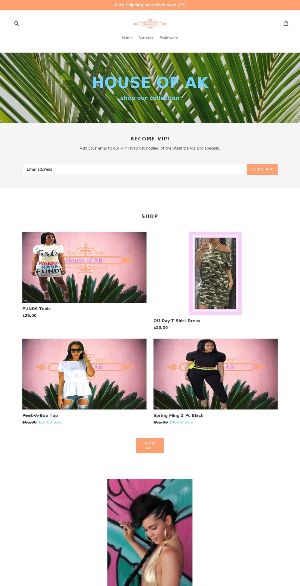 houseofak.com — Shopify storefront screenshot