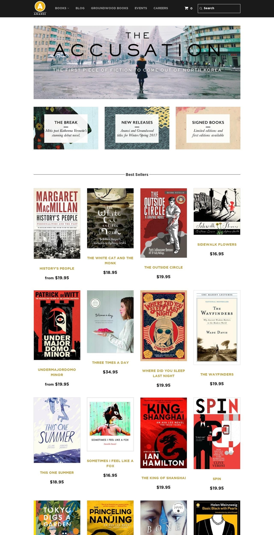 houseofanansi.com shopify website screenshot