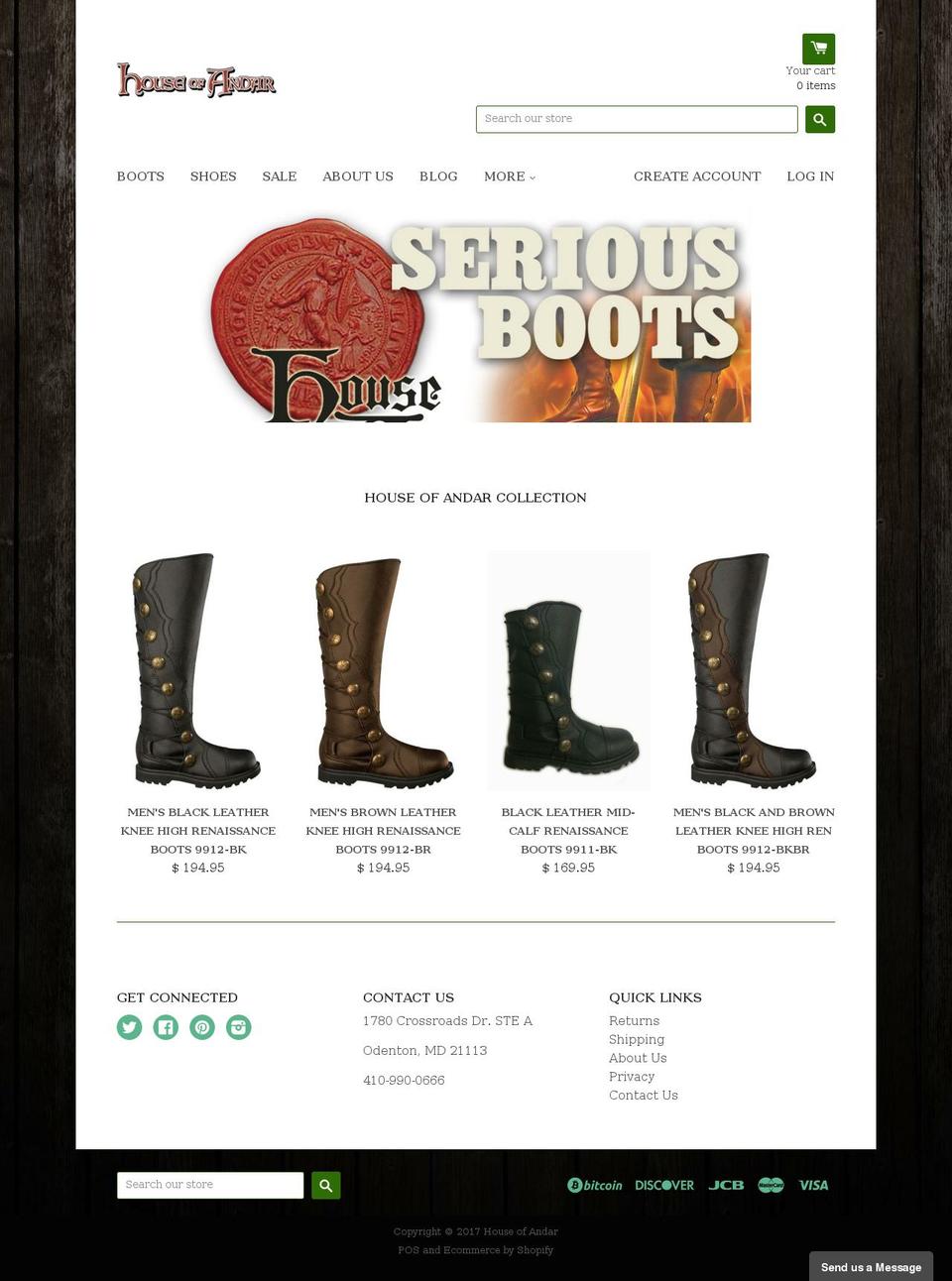 houseofandar.com shopify website screenshot