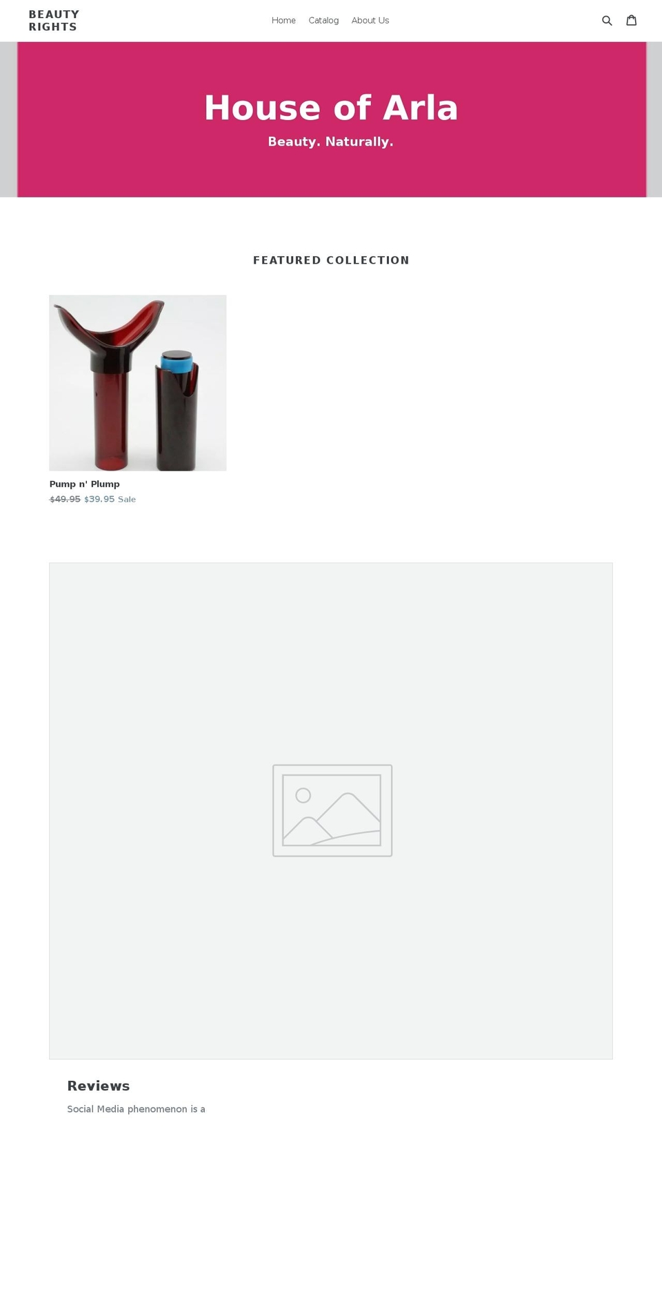 houseofarla.com — Shopify storefront screenshot