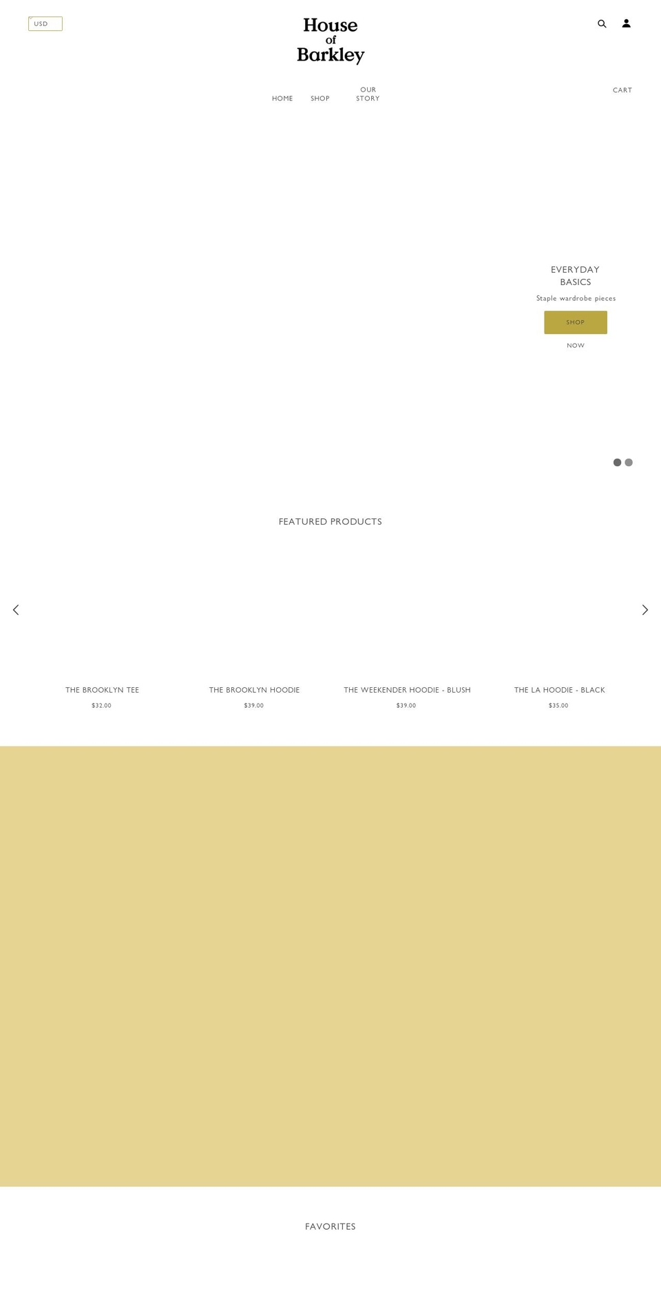 houseofbarkley.com — Shopify storefront screenshot