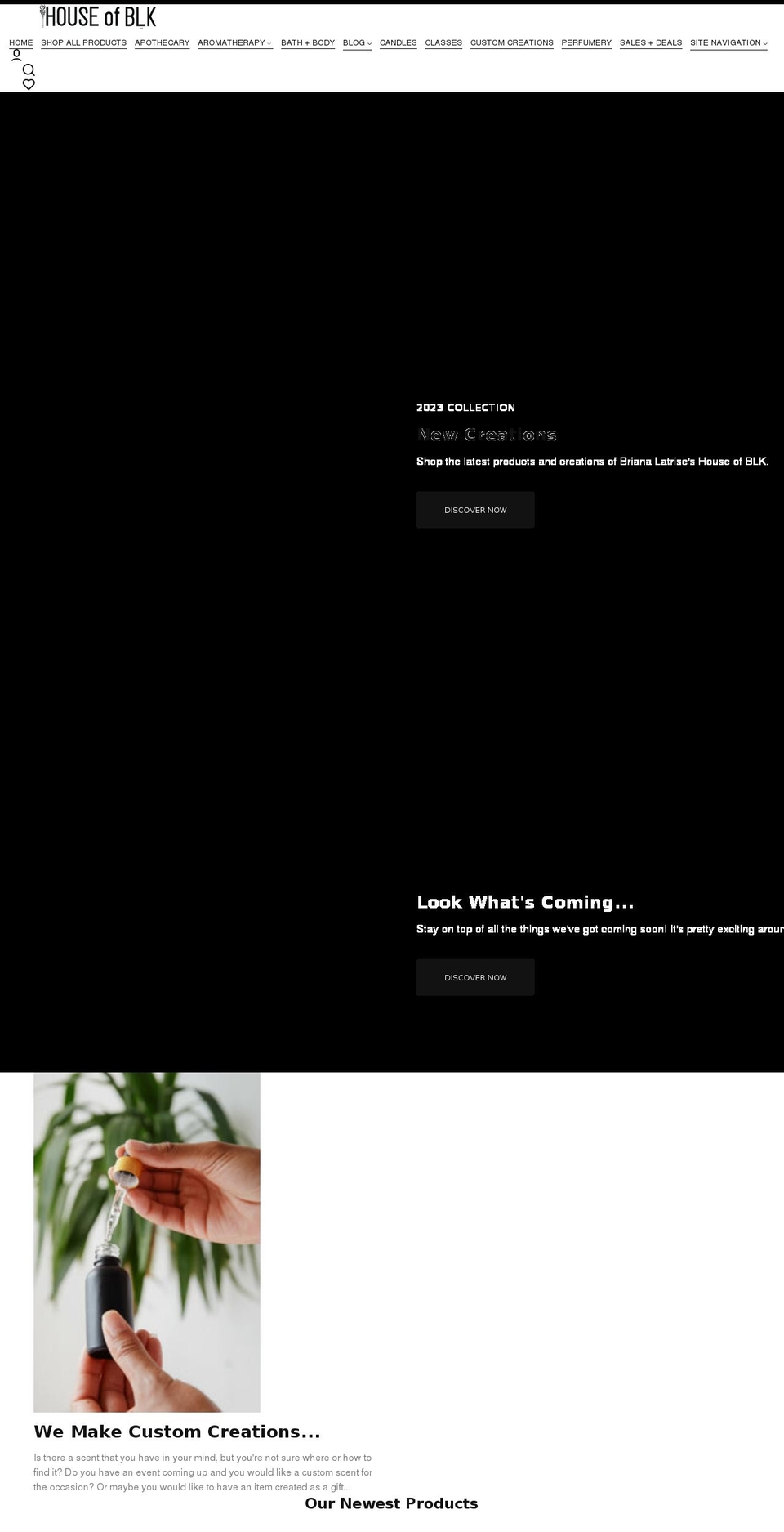 House of BLK StoreFront Shopify theme site example houseofblk.com