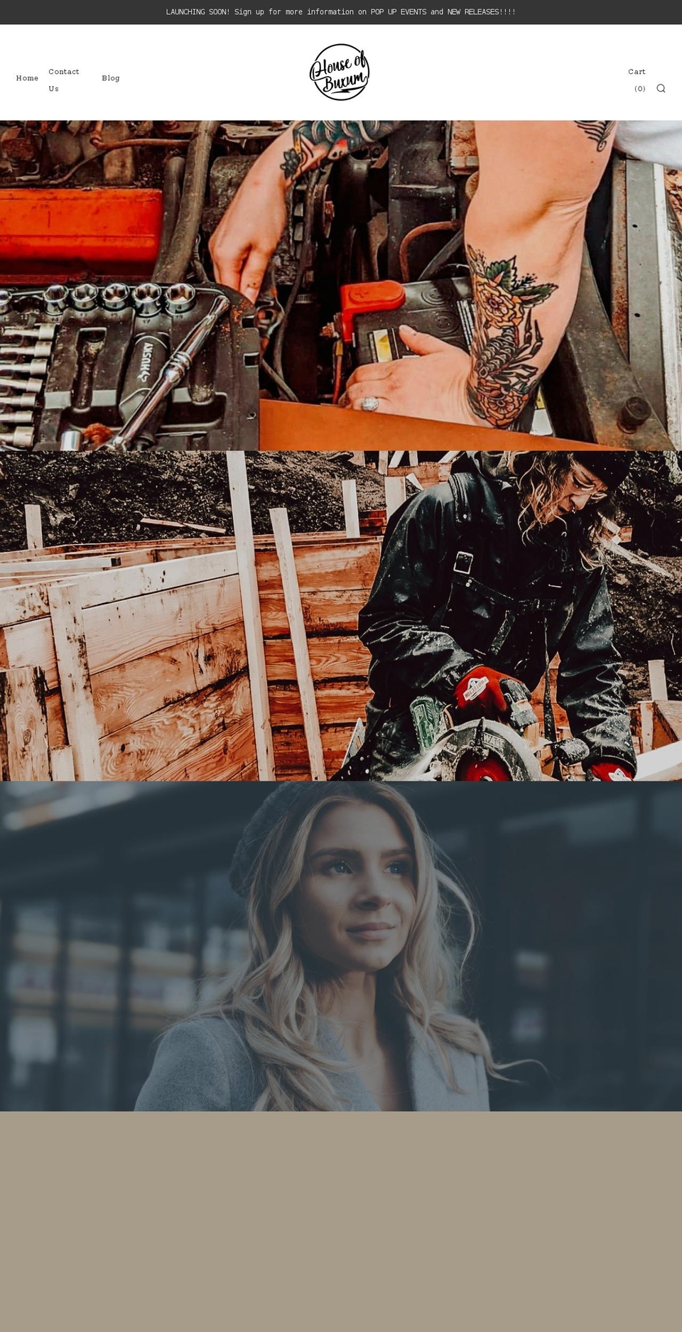 houseofbuxum.com shopify website screenshot