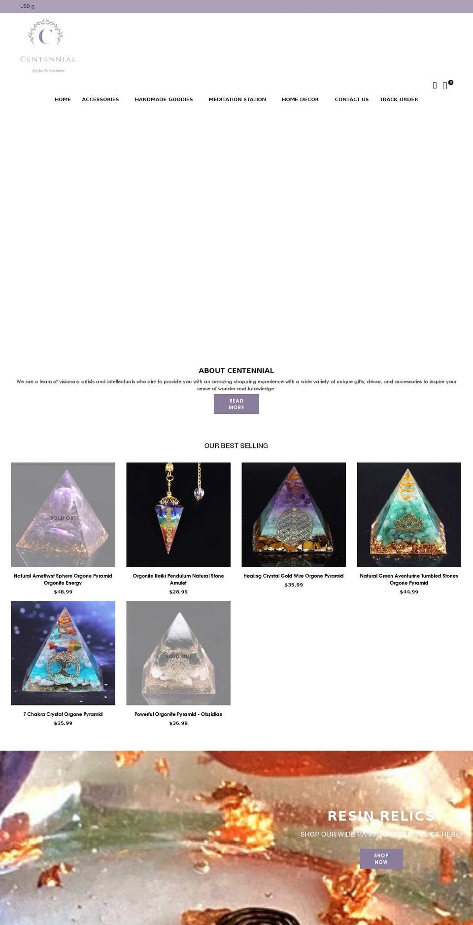 houseofcentennial.com shopify website screenshot