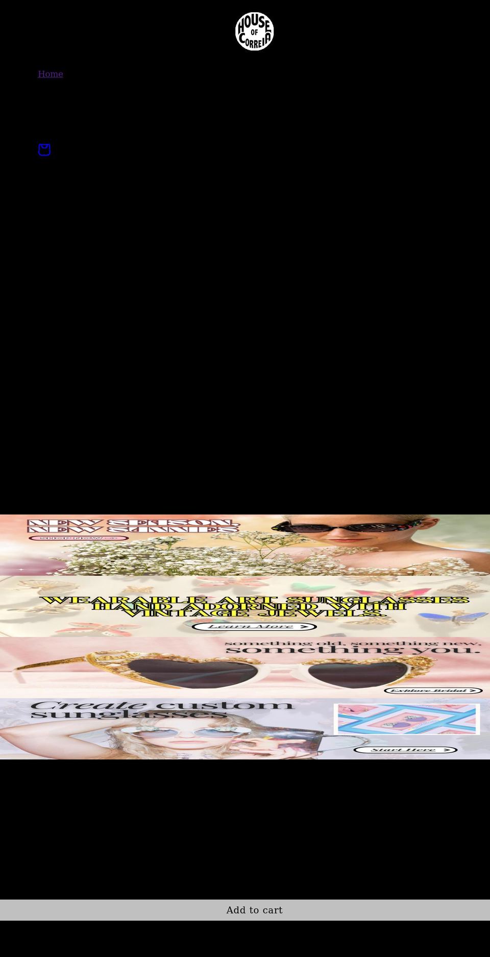 houseofcorreia.com shopify website screenshot