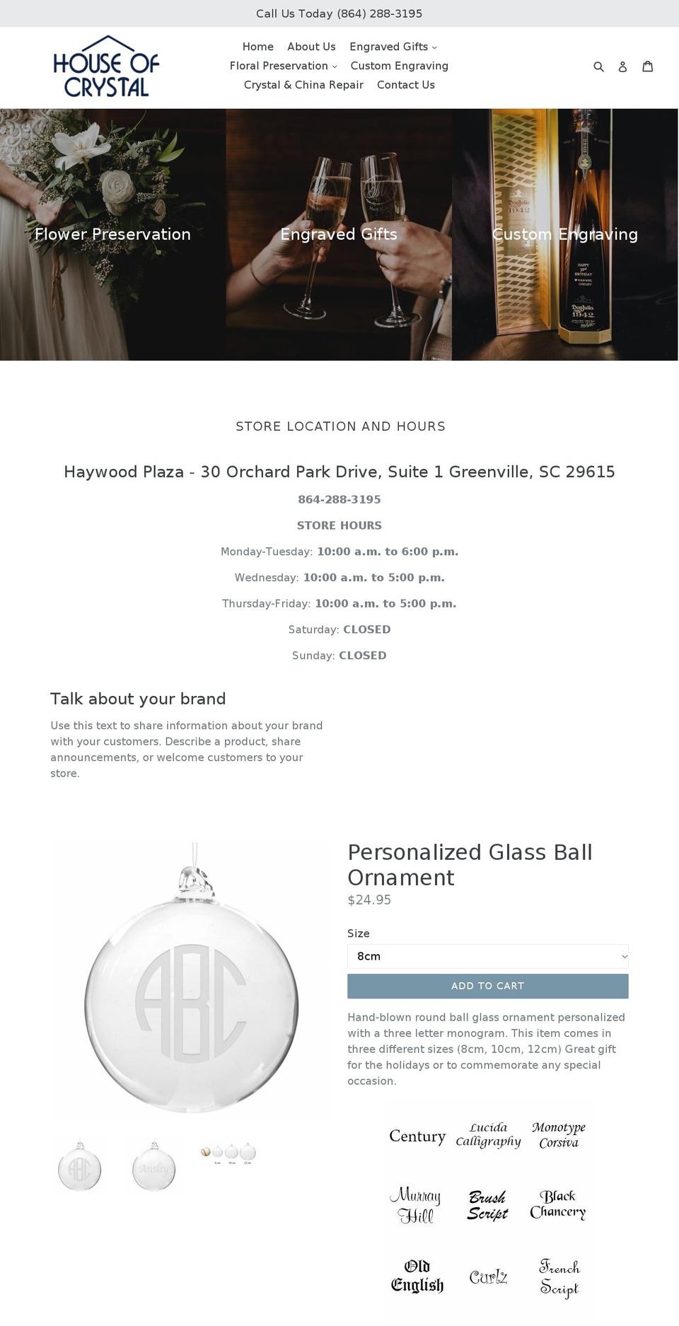 houseofcrystalinc.com shopify website screenshot
