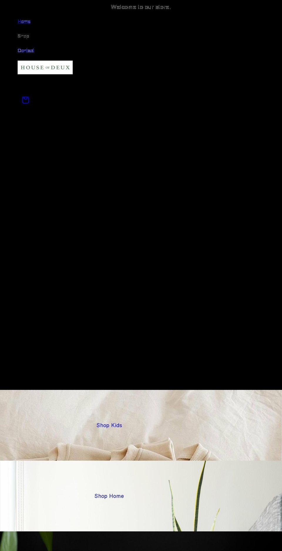 houseofdeux.com shopify website screenshot