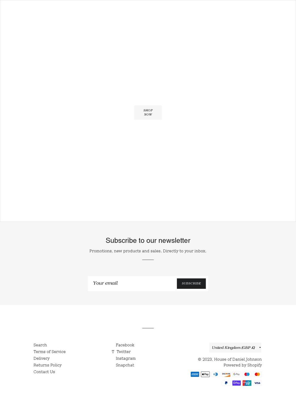 houseofdj.co.uk shopify website screenshot