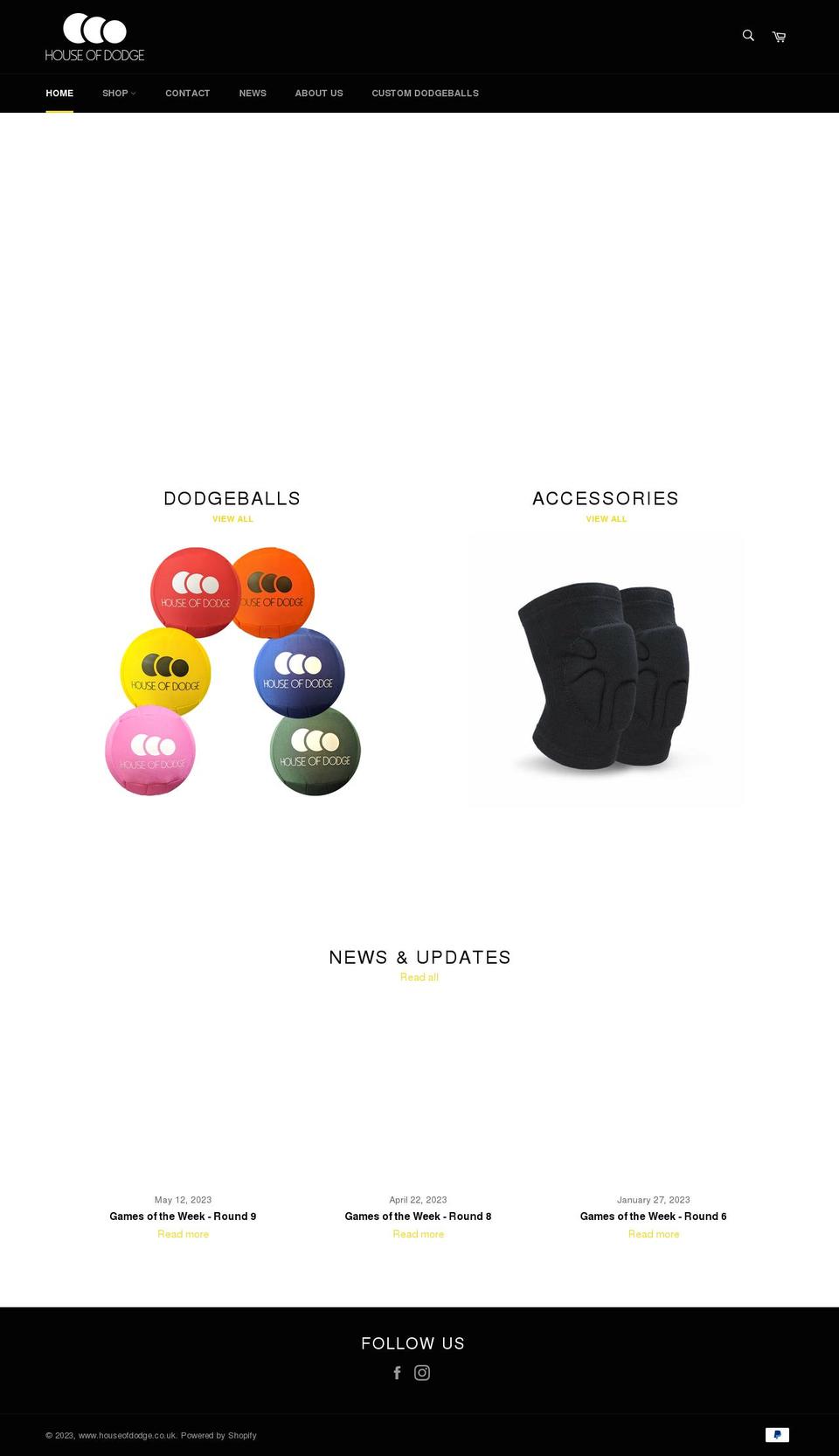 houseofdodge.co.uk shopify website screenshot