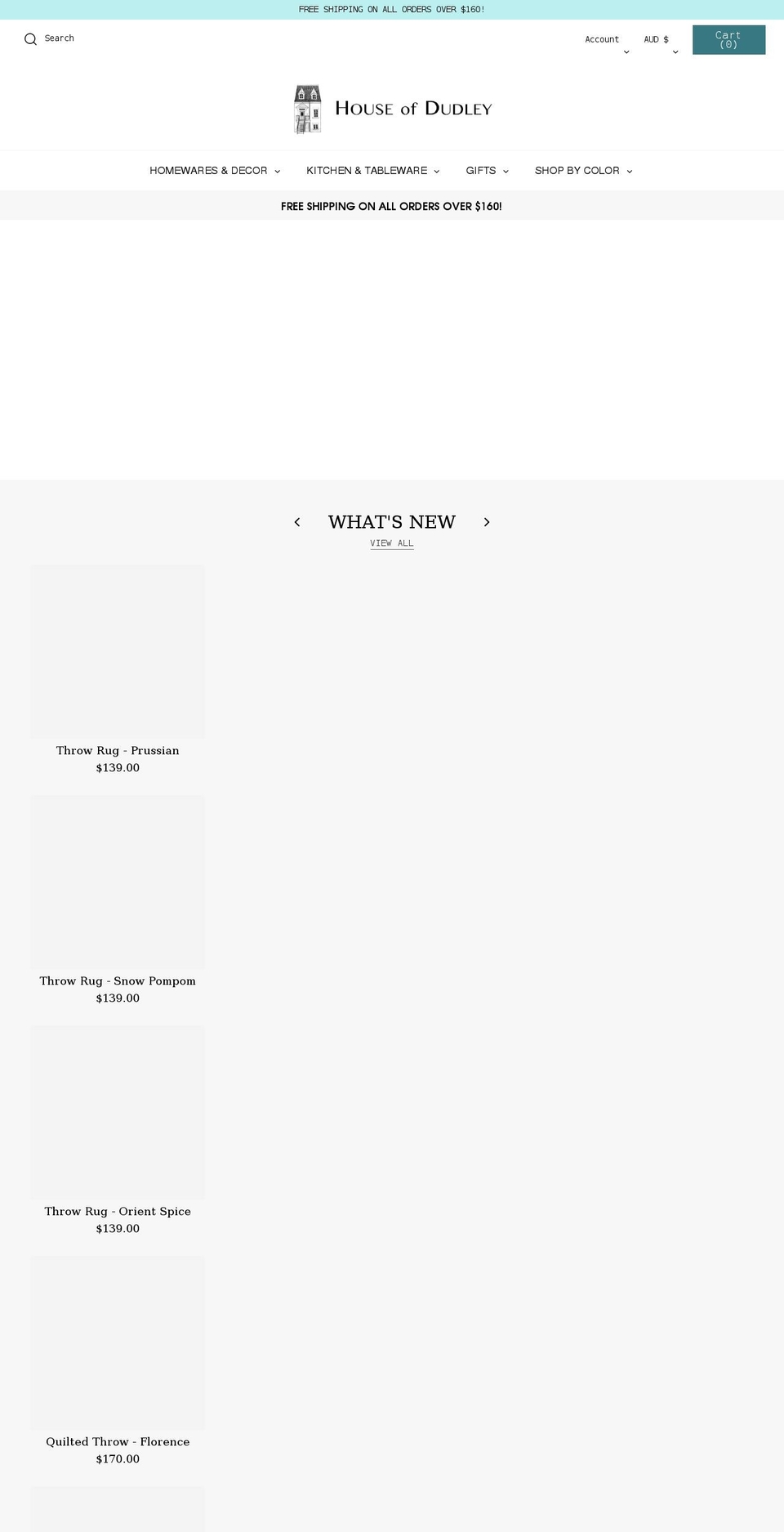 New Years Shopify theme site example houseofdudley.com