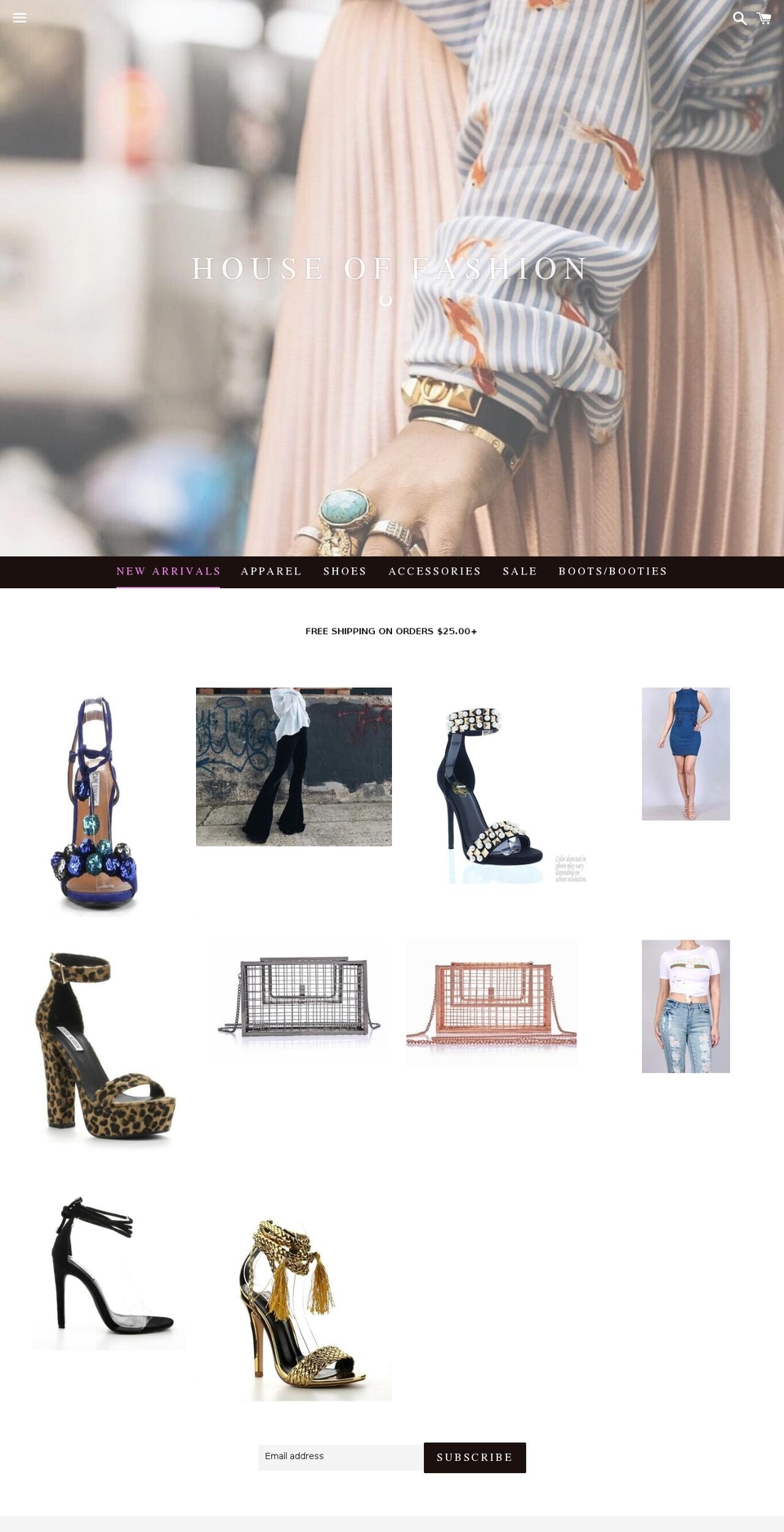 houseoffashionfl.com — Shopify storefront screenshot
