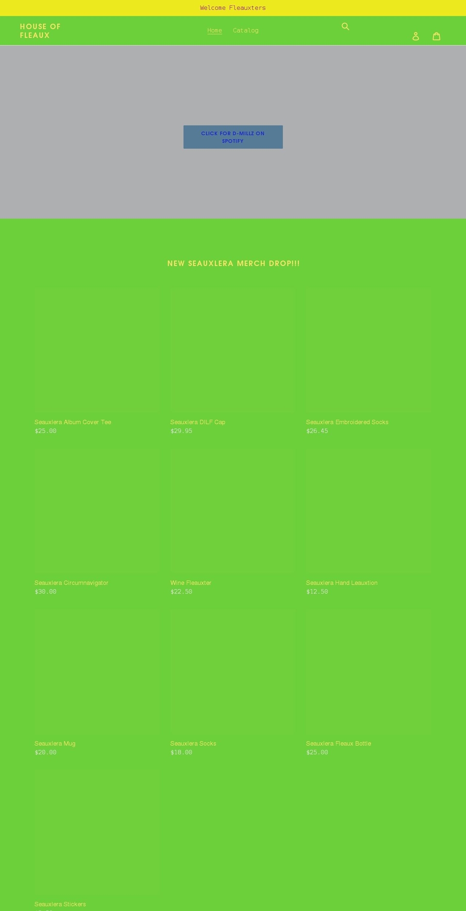 houseoffleaux.com shopify website screenshot