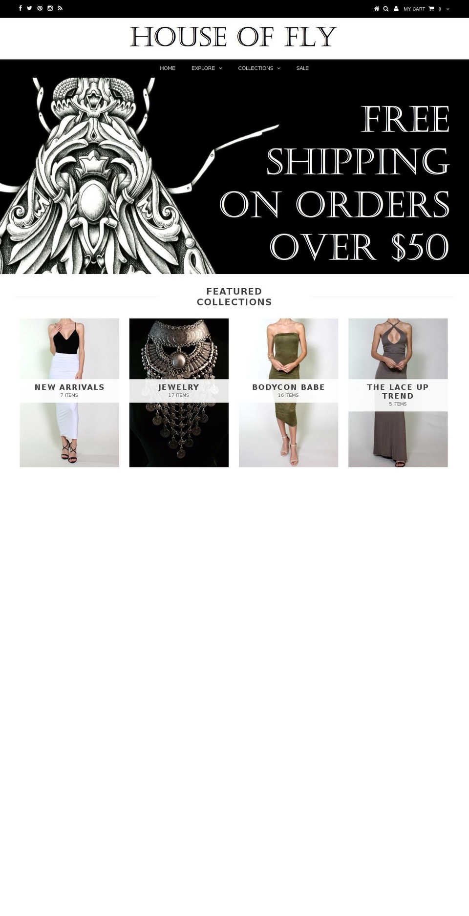 houseoffly.com shopify website screenshot