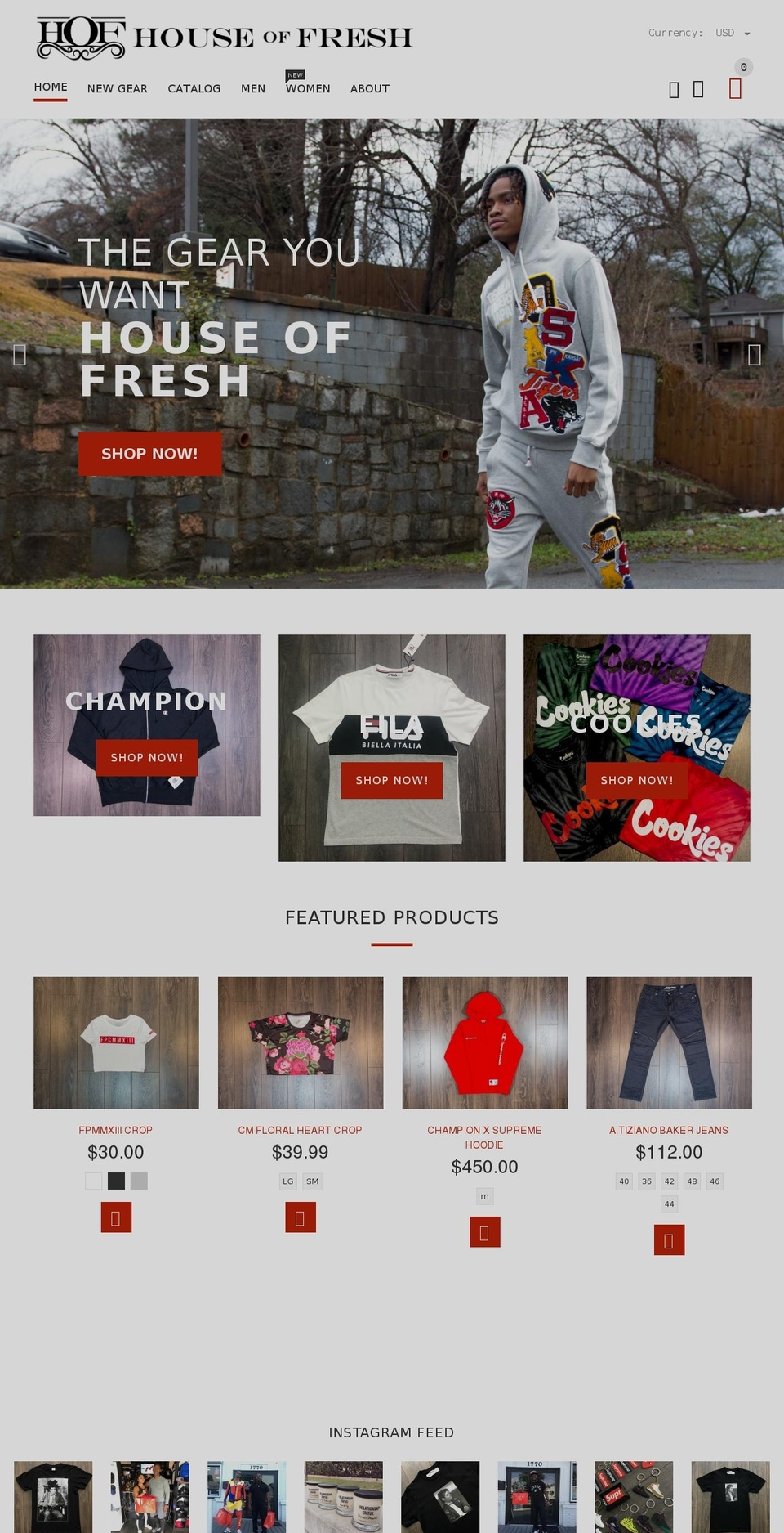 houseoffresh.online shopify website screenshot