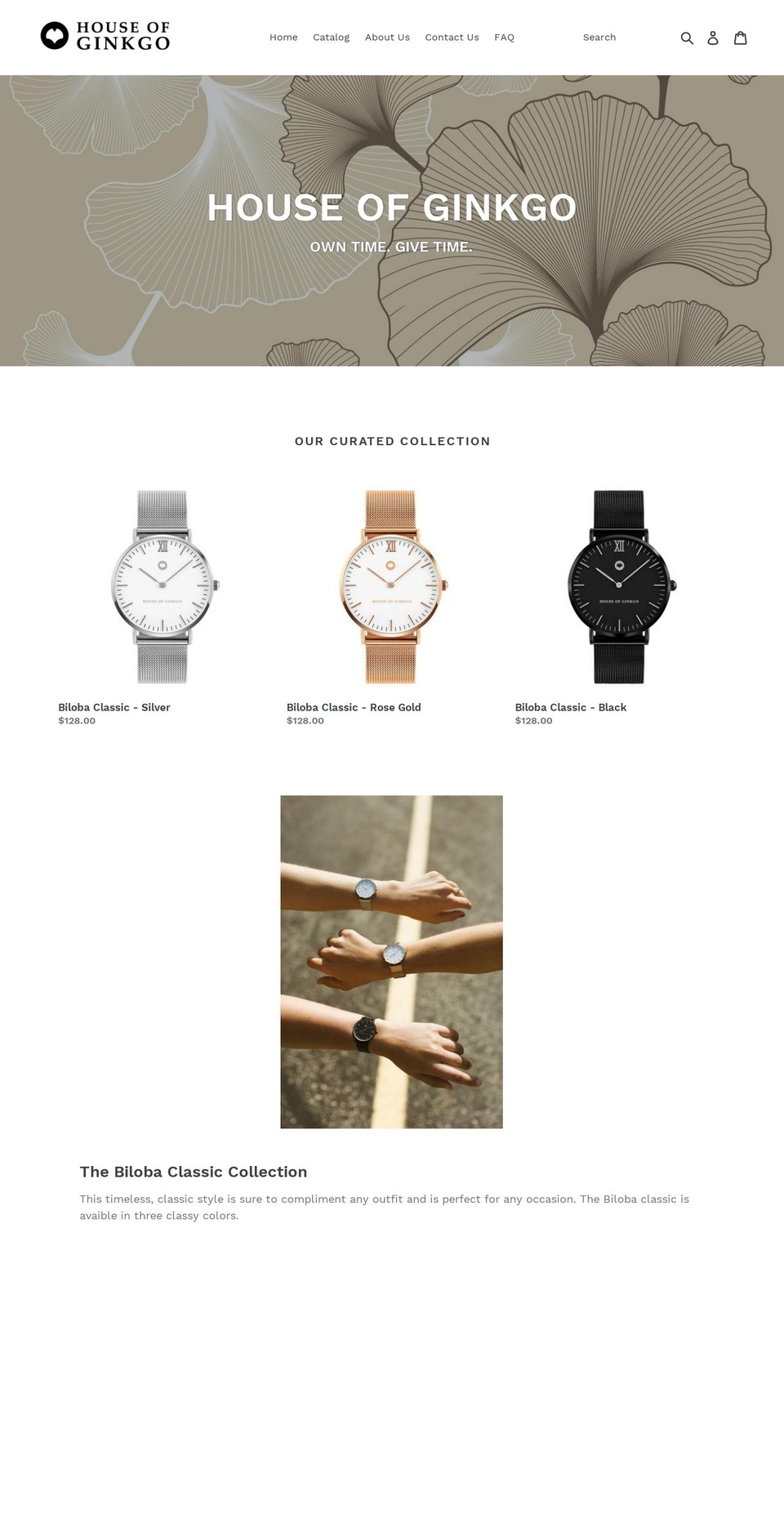 houseofginkgo.com — Shopify storefront screenshot