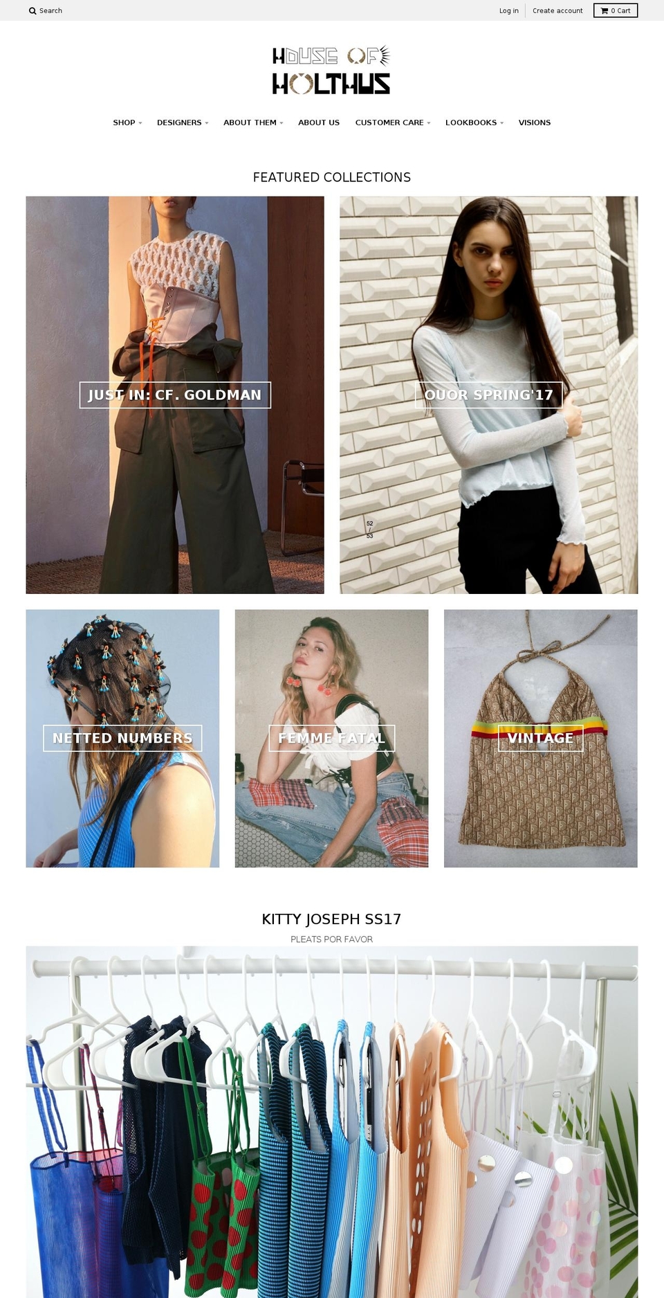 houseofholthus.com shopify website screenshot