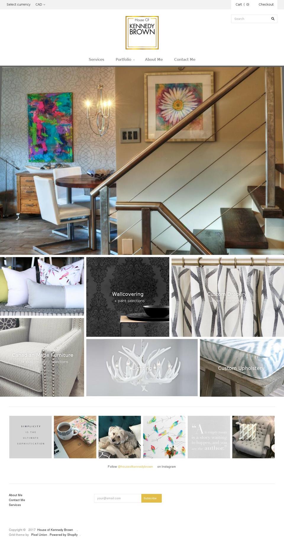 houseofkennedybrown.com shopify website screenshot