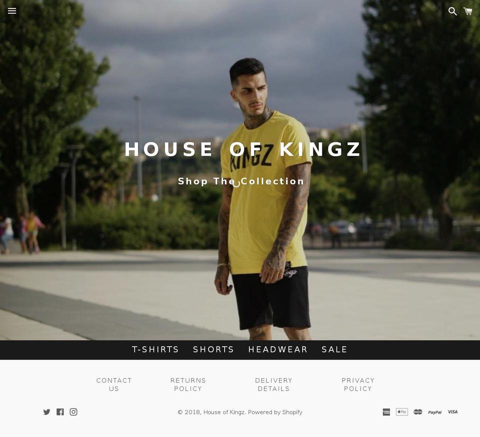 houseofkingzclothing.com — Shopify storefront screenshot