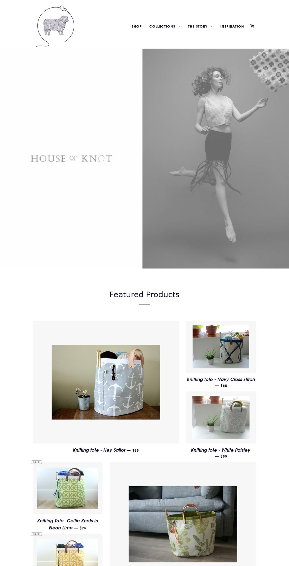 houseofknot.ca shopify website screenshot