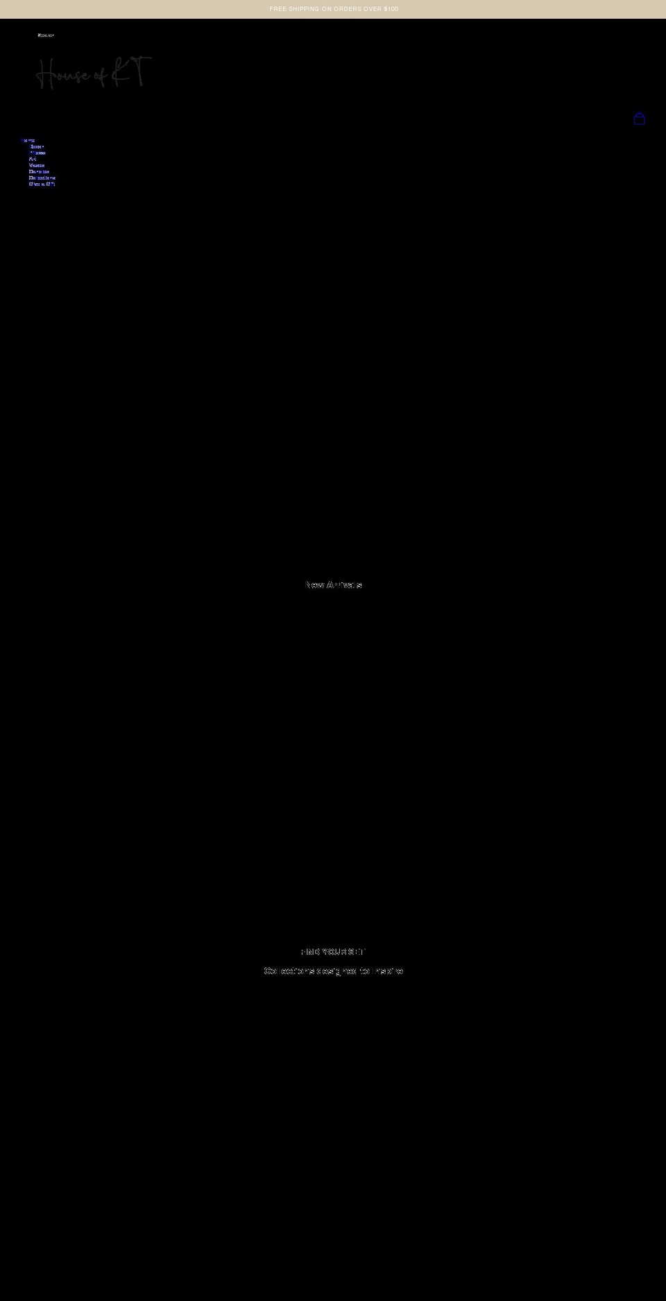 houseofkt.com shopify website screenshot